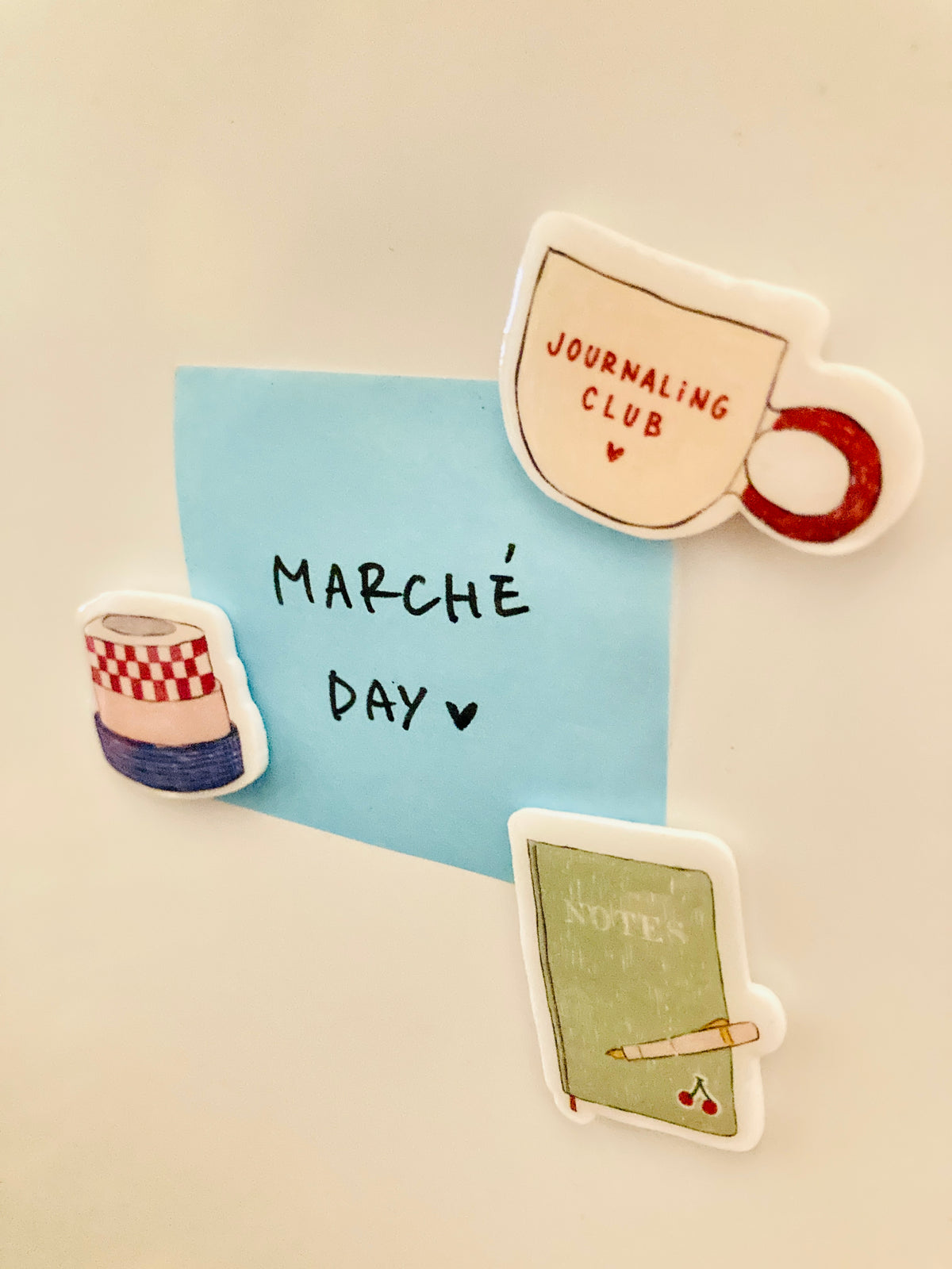 Set de mini magnets faits main – Journaling Club