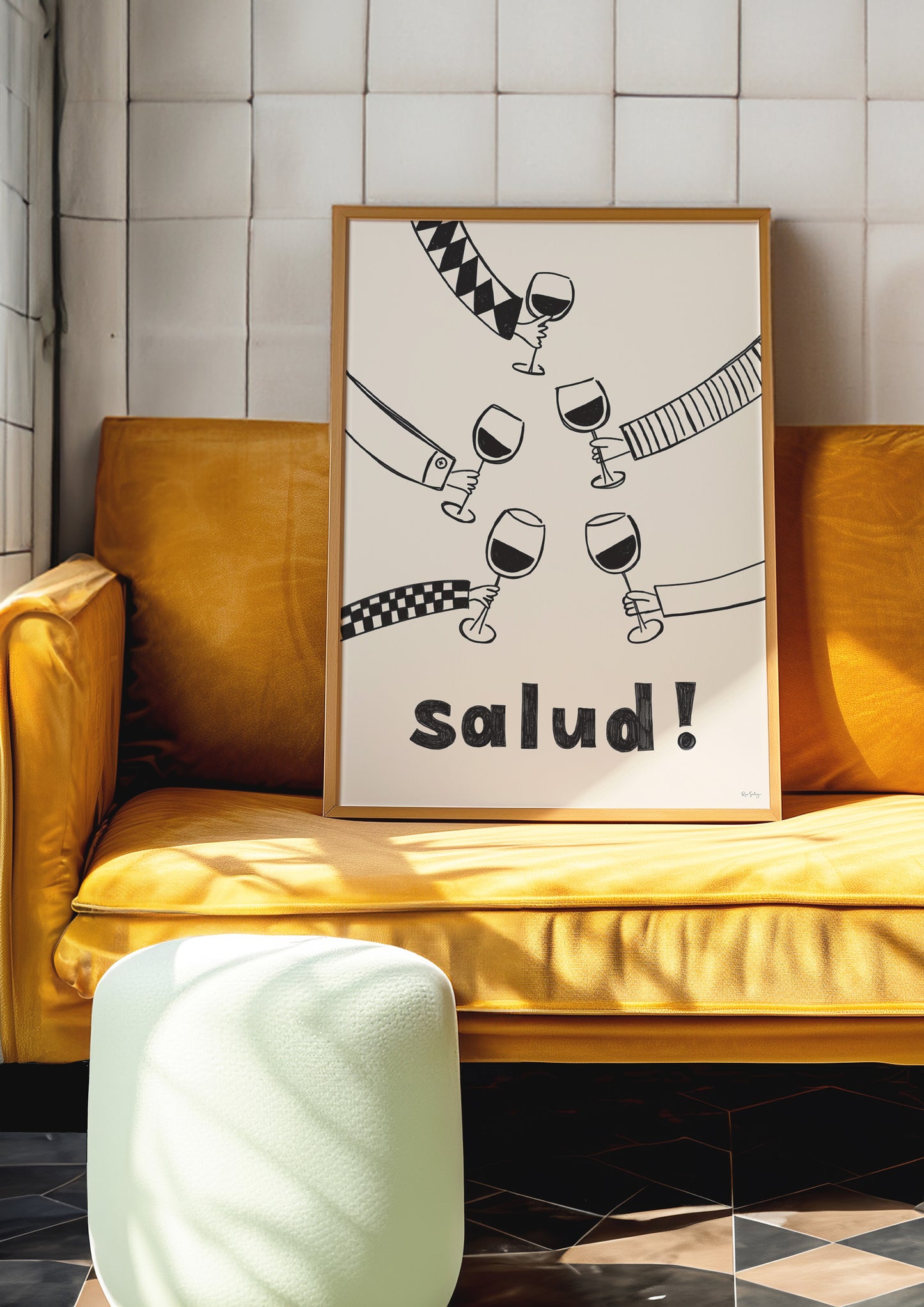 Salud! Festive Wine Art Print
