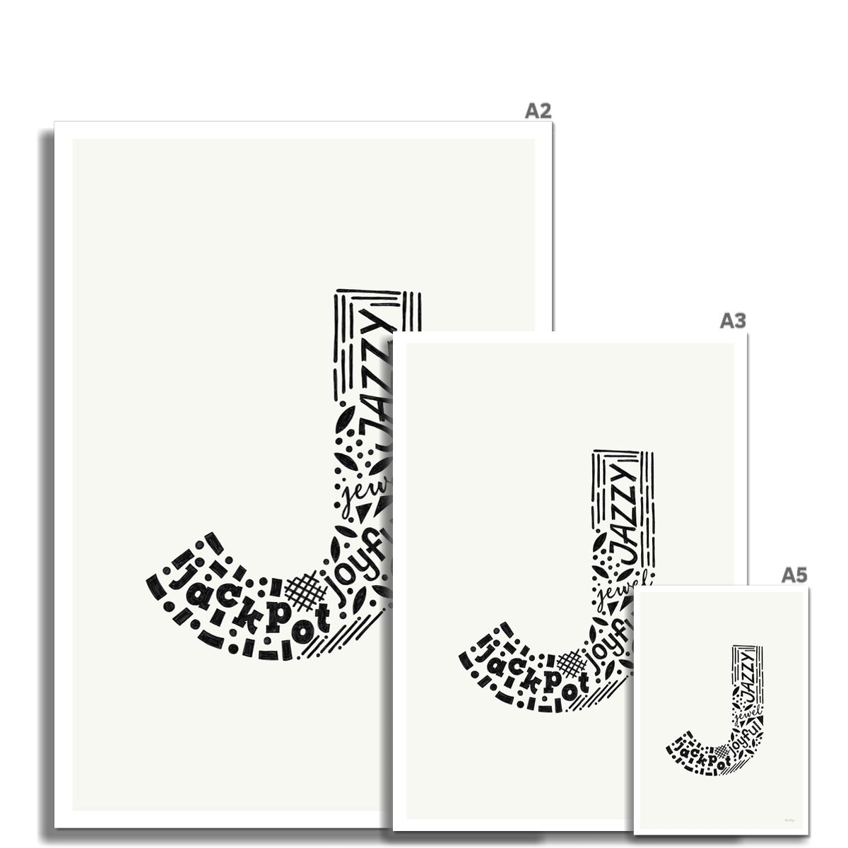 Letter "J" Art Print