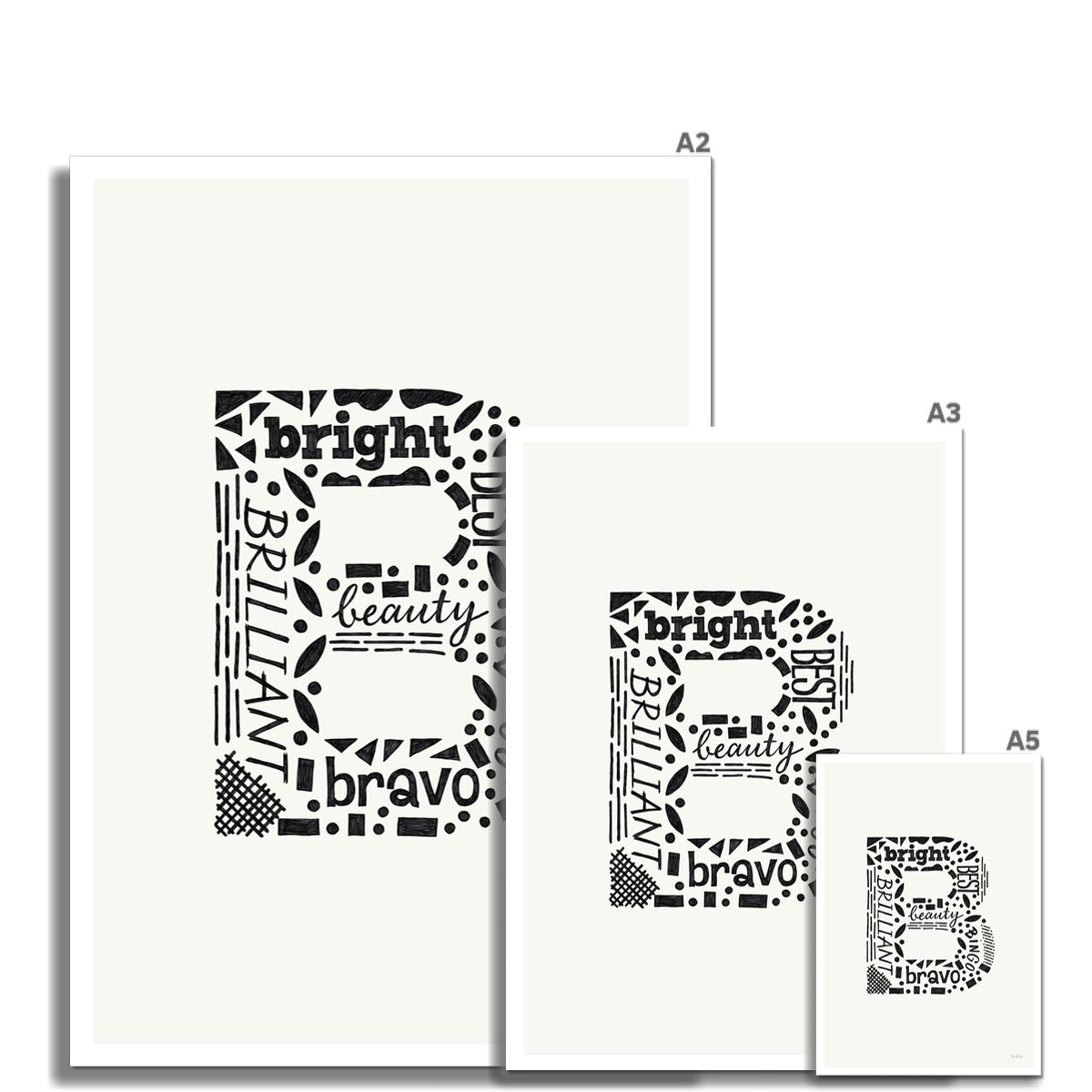 Letter "B" Art Print