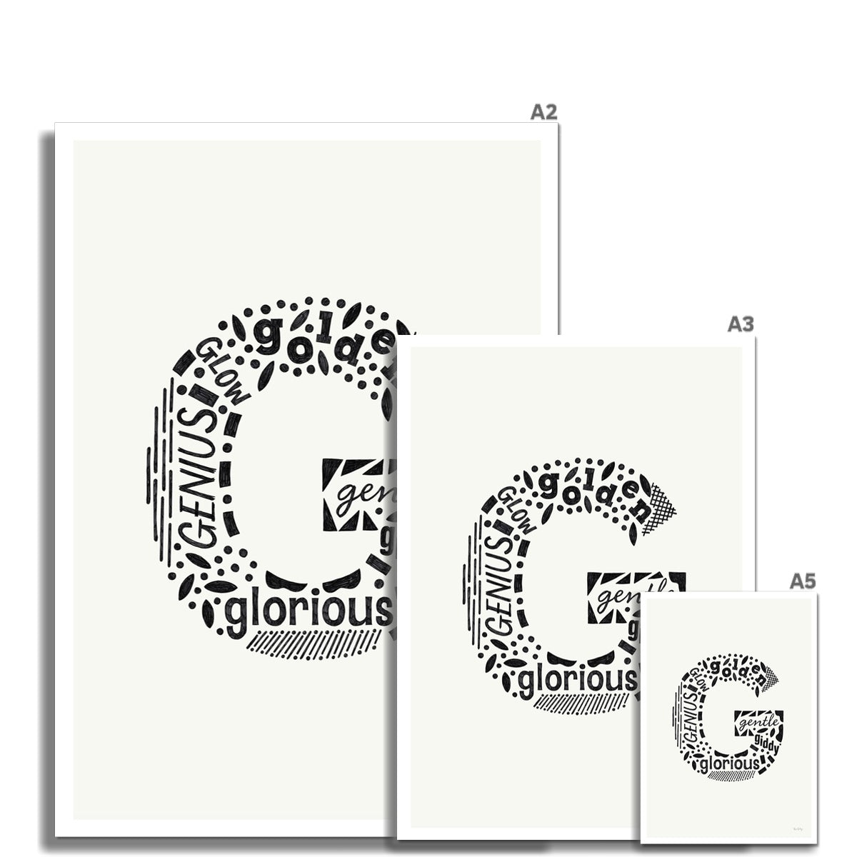 Letter "G" Art Print