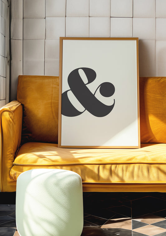 & Symbol Art Print – Typography Poster