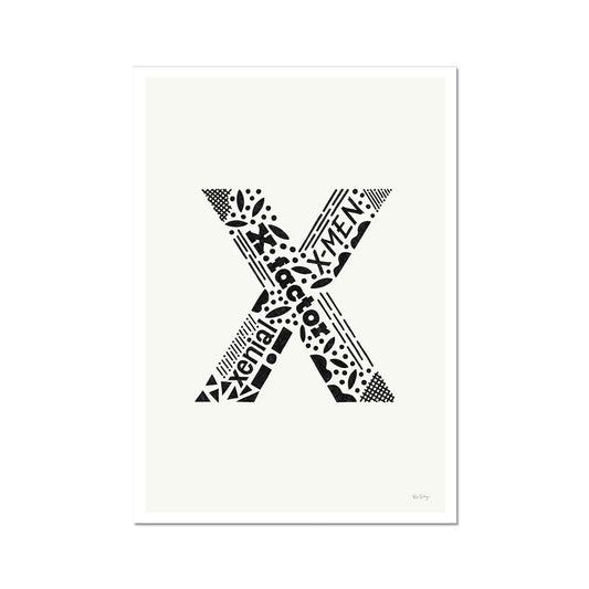 Letter "X" Art Print