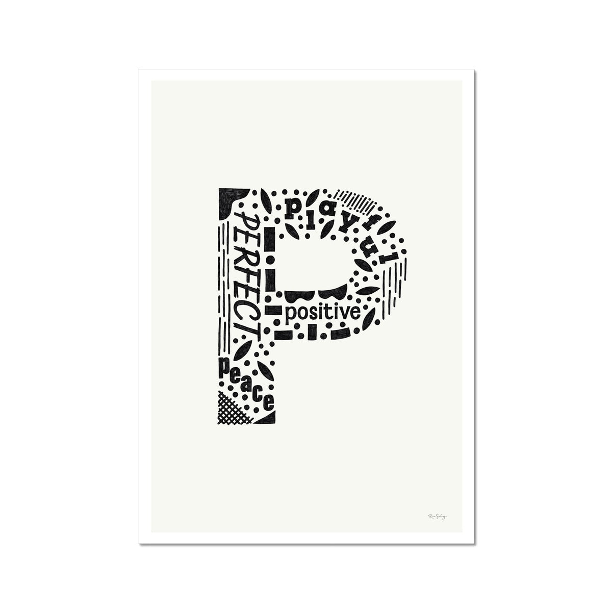 Letter "P" Art Print