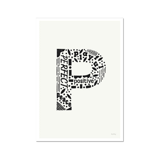 Letter "P" Art Print