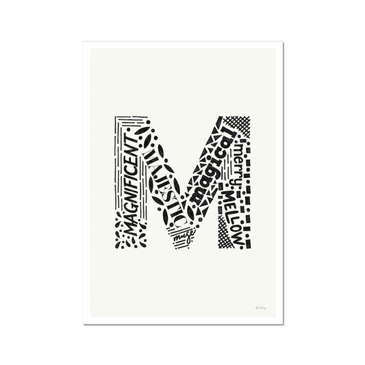 Letter "M" Art Print