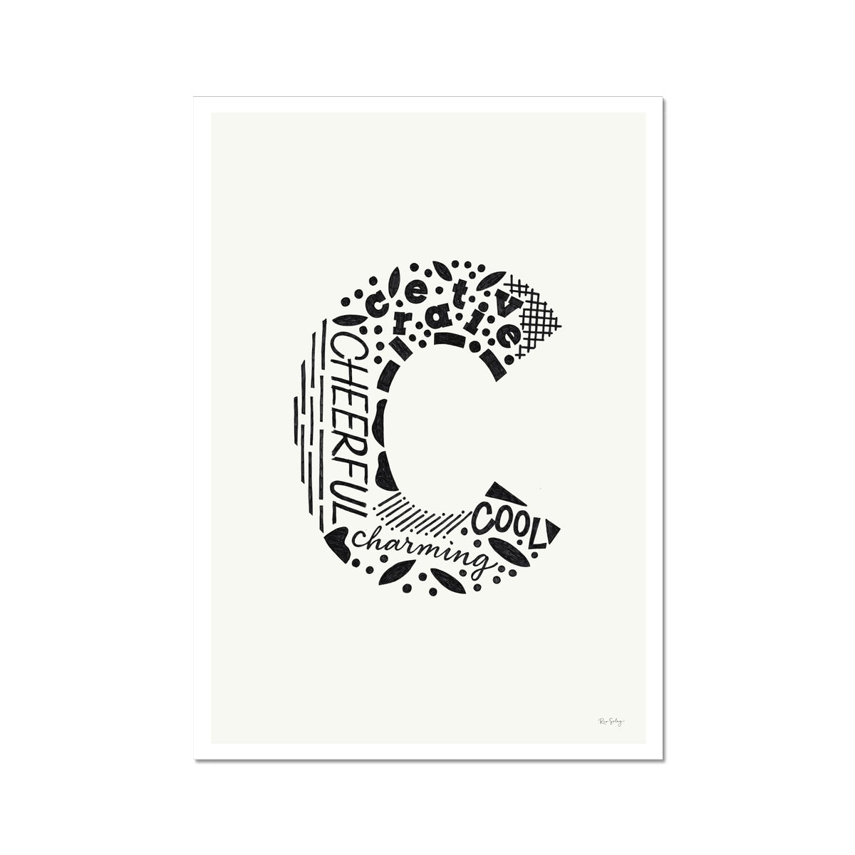 Letter "C" Art Print