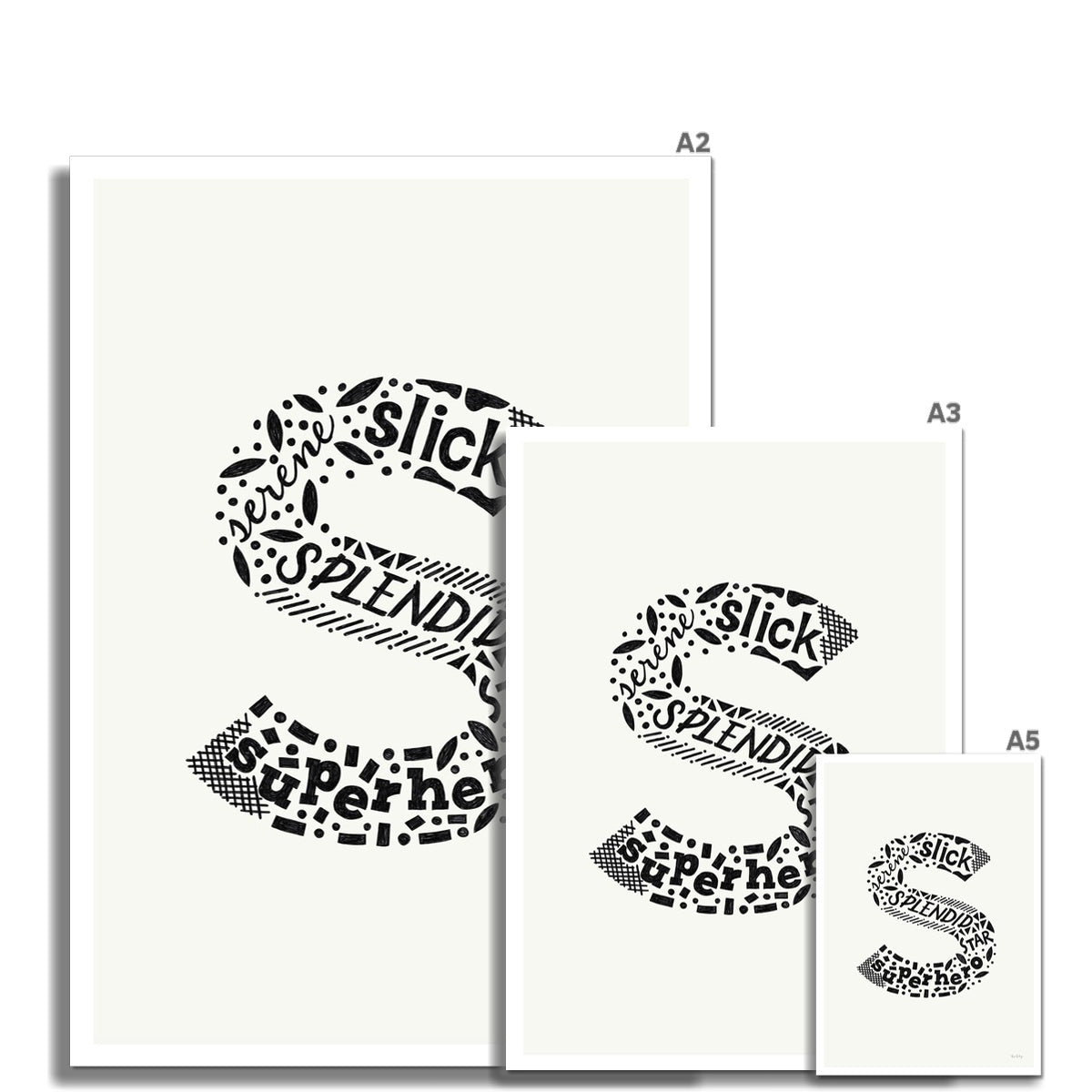 Letter "S" Art Print