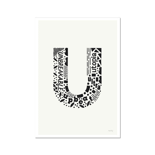 Letter "U" Art Print