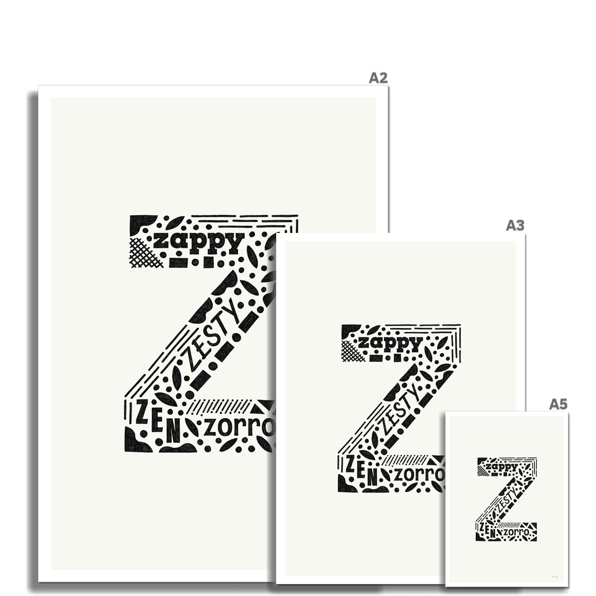 Letter "Z" Art Print