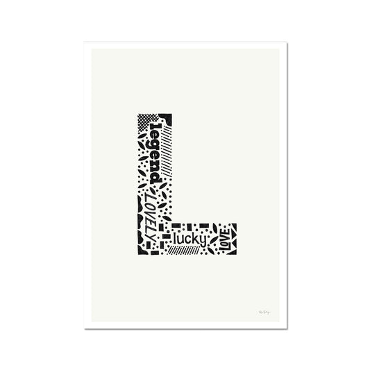 Letter "L" Art Print