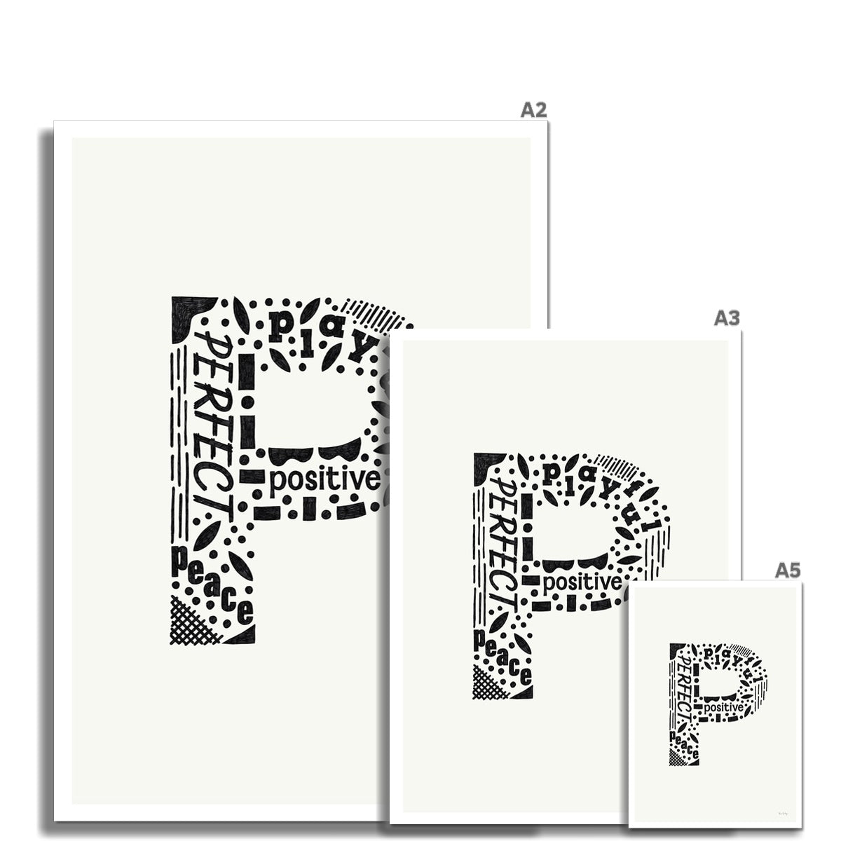 Letter "P" Art Print