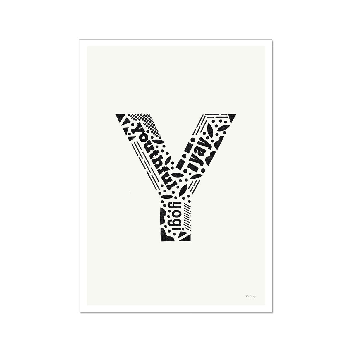 Letter "Y" Art Print