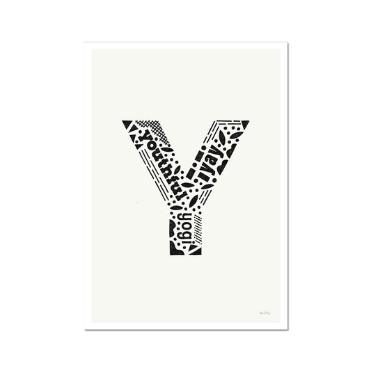 Letter "Y" Art Print