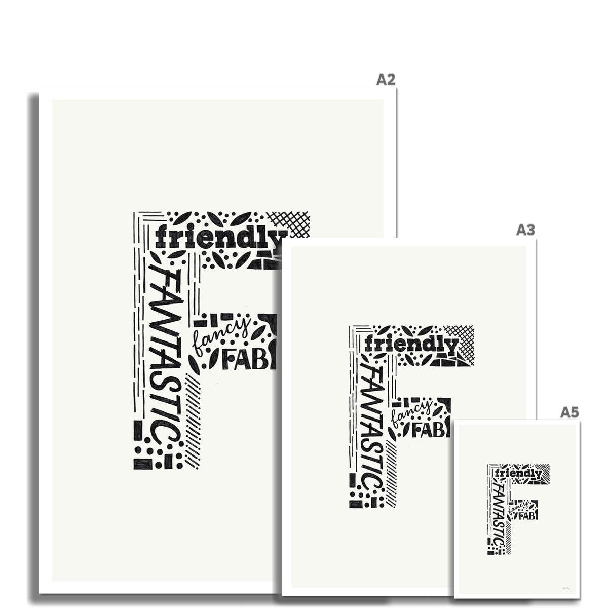 Letter "F" Art Print