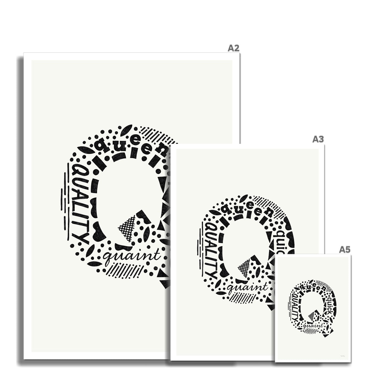 Letter "Q" Art Print