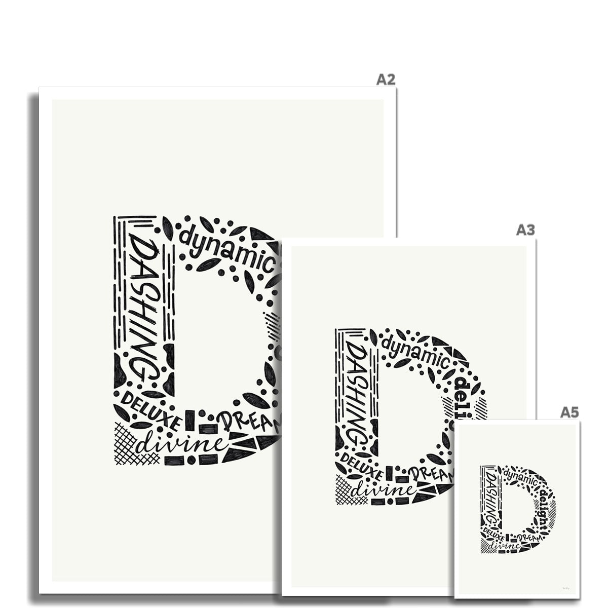 Letter "D" Art Print