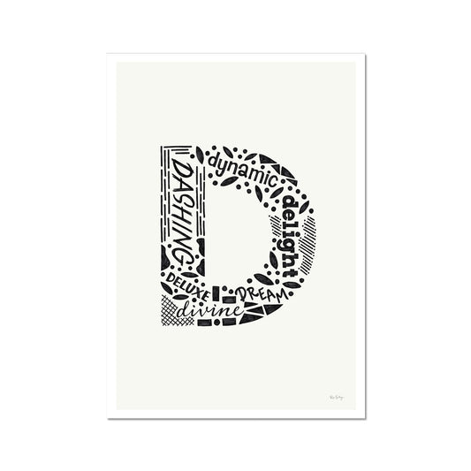 Letter "D" Art Print