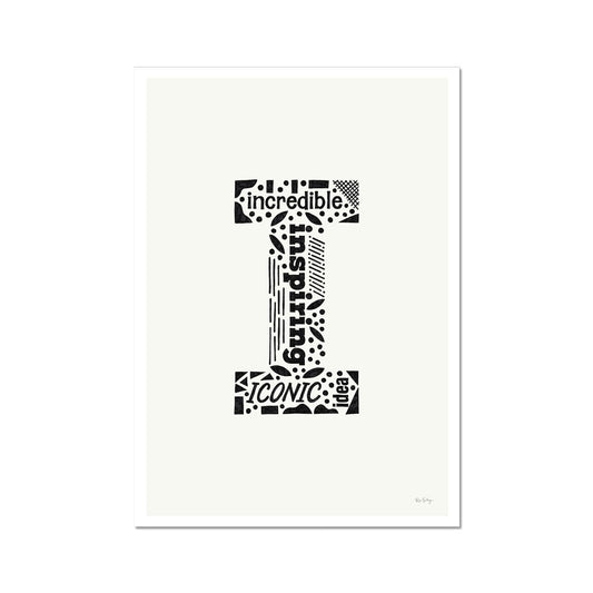 Letter "I" Art Print