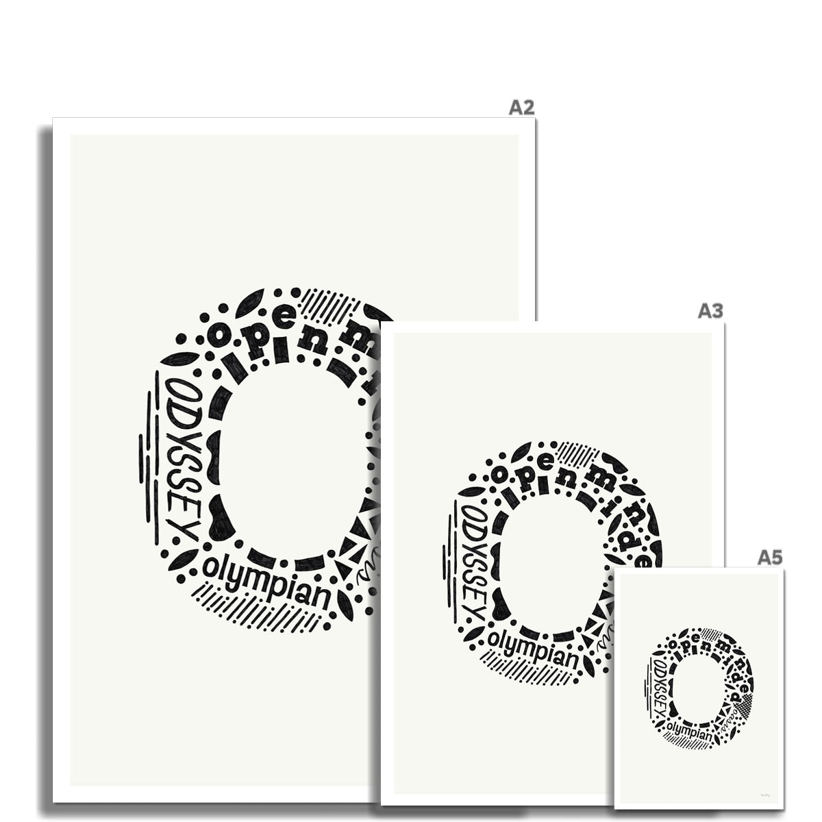 Letter "O" Art Print