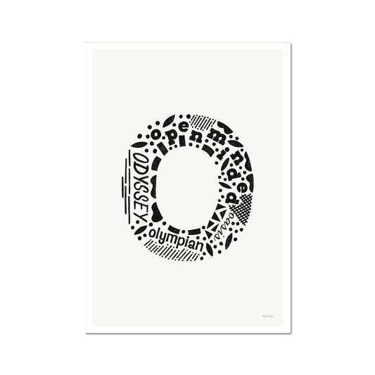 Letter "O" Art Print