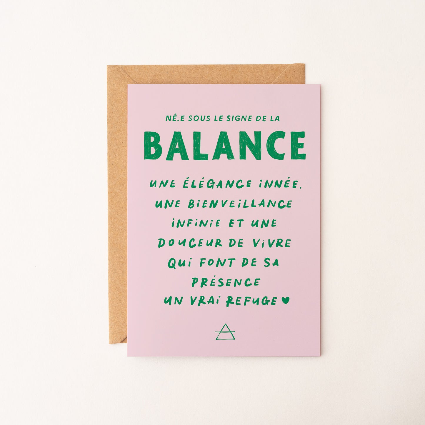 Balance (23 septembre - 22 octobre) - Carte signe astrologique du zodiaque