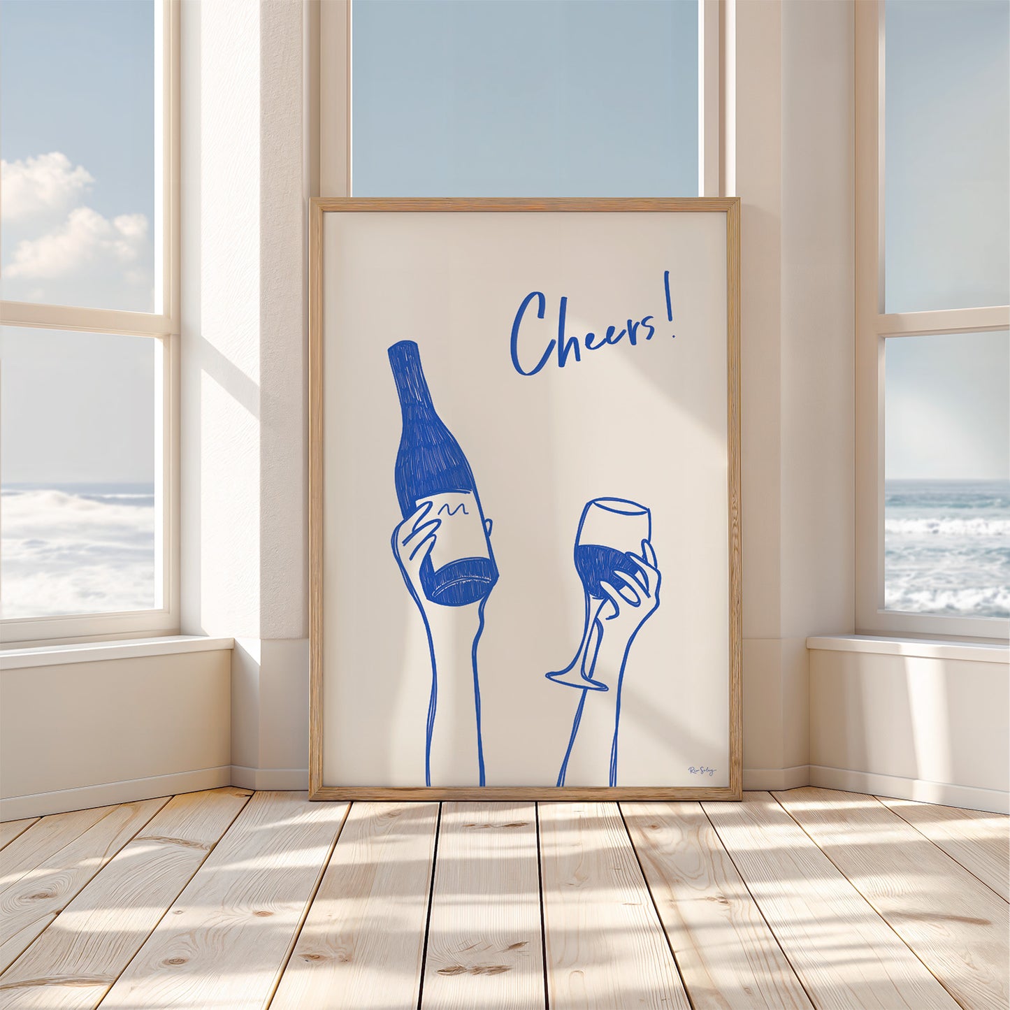 "Cheers!" Wine Art Print