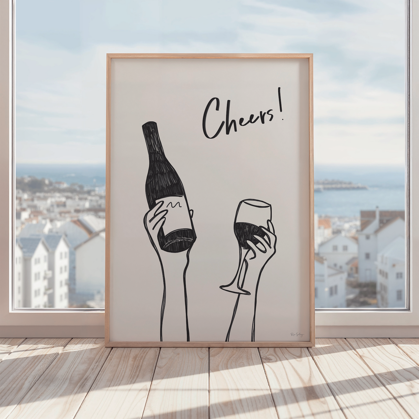 "Cheers!" Wine Art Print