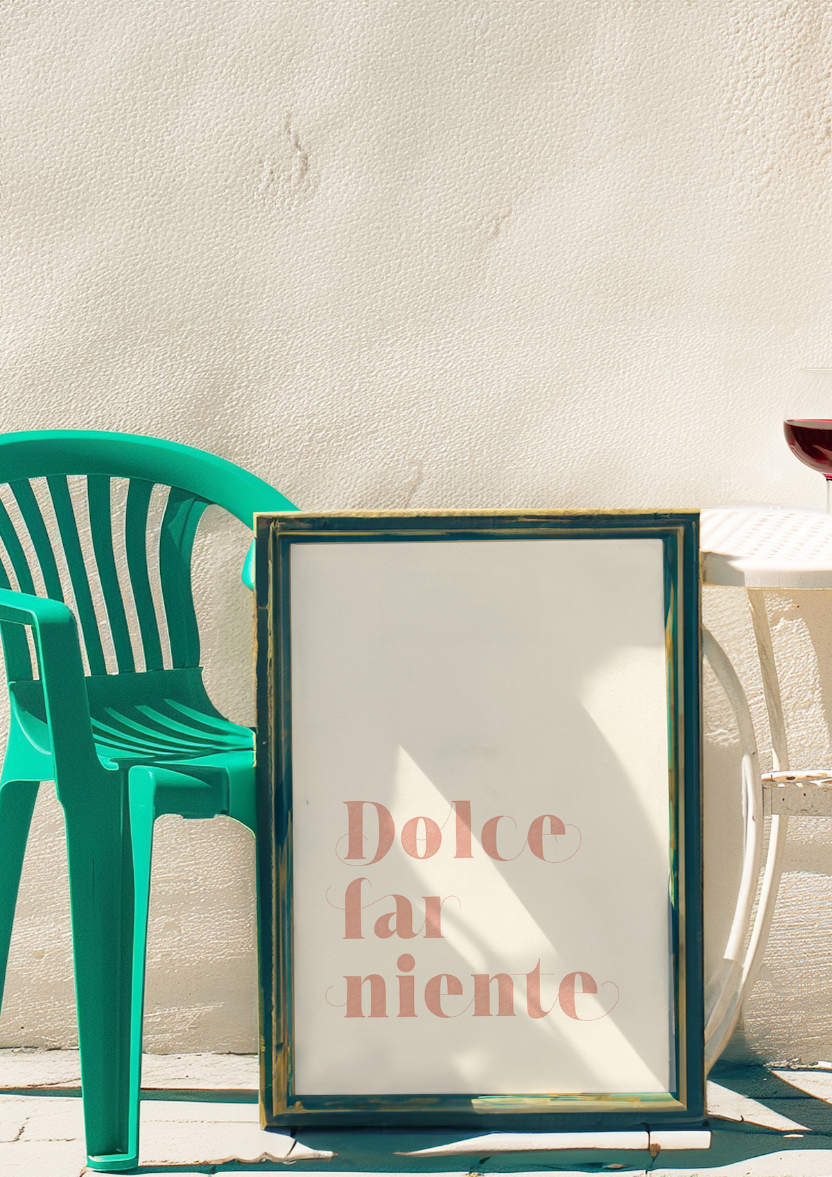 Dolce Far Niente Art Print (Peach)