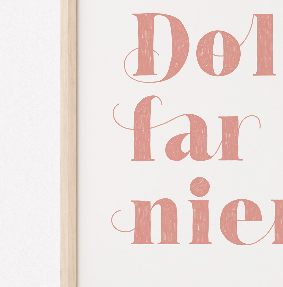 Dolce Far Niente Art Print (Peach)