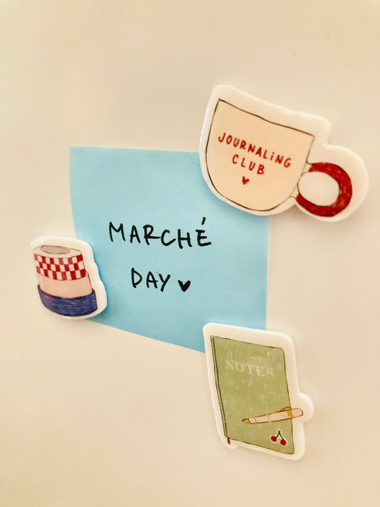 Trio de mini-aimants faits main – Souvenirs de Paris (Tour Eiffel, Panneau de rue Parisien et Macarons)