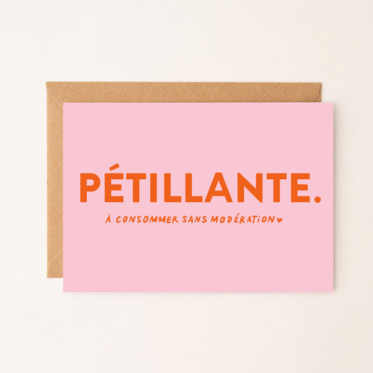 Pétillante - Carte Postale Colorée