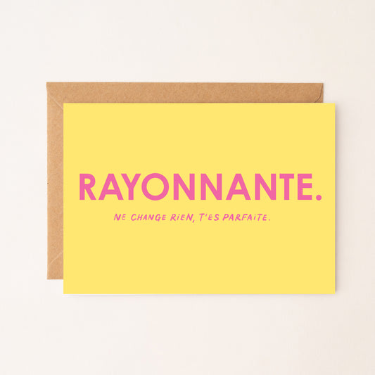 Rayonnante - Carte Postale Colorée