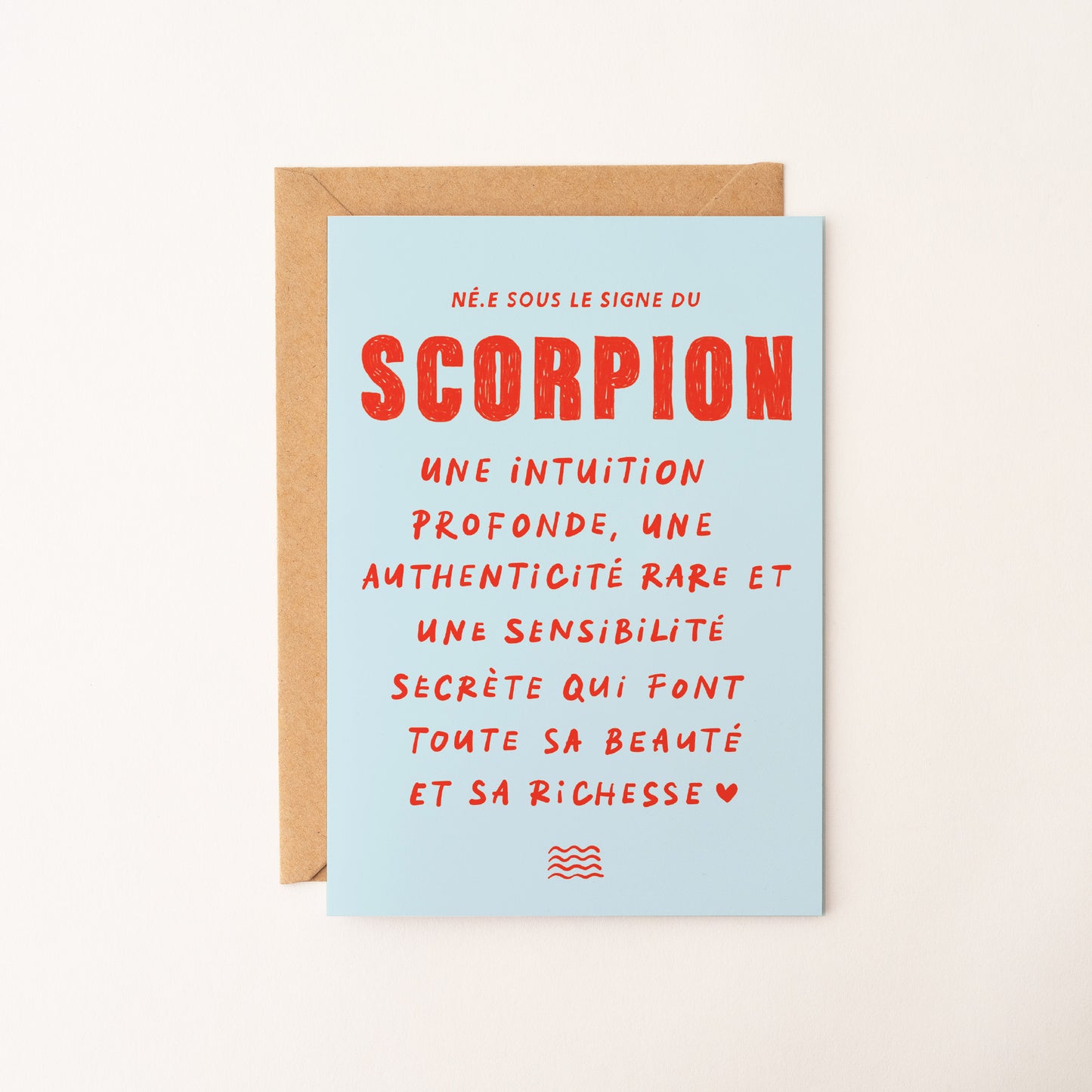 Scorpion (23 octobre - 21 novembre) - Carte signe astrologique du zodiaque
