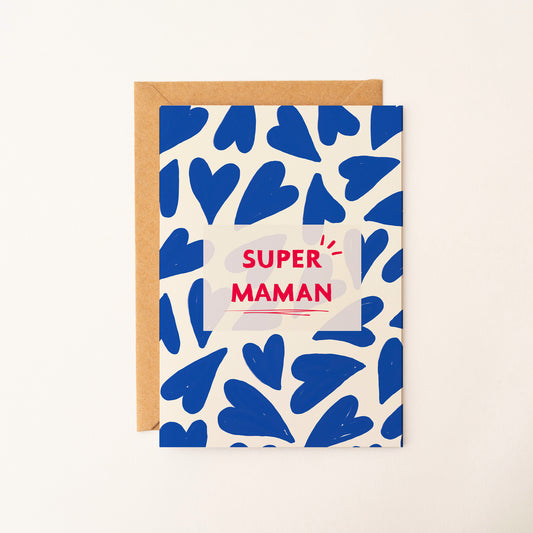 Carte Fête des Mères “Super Maman”