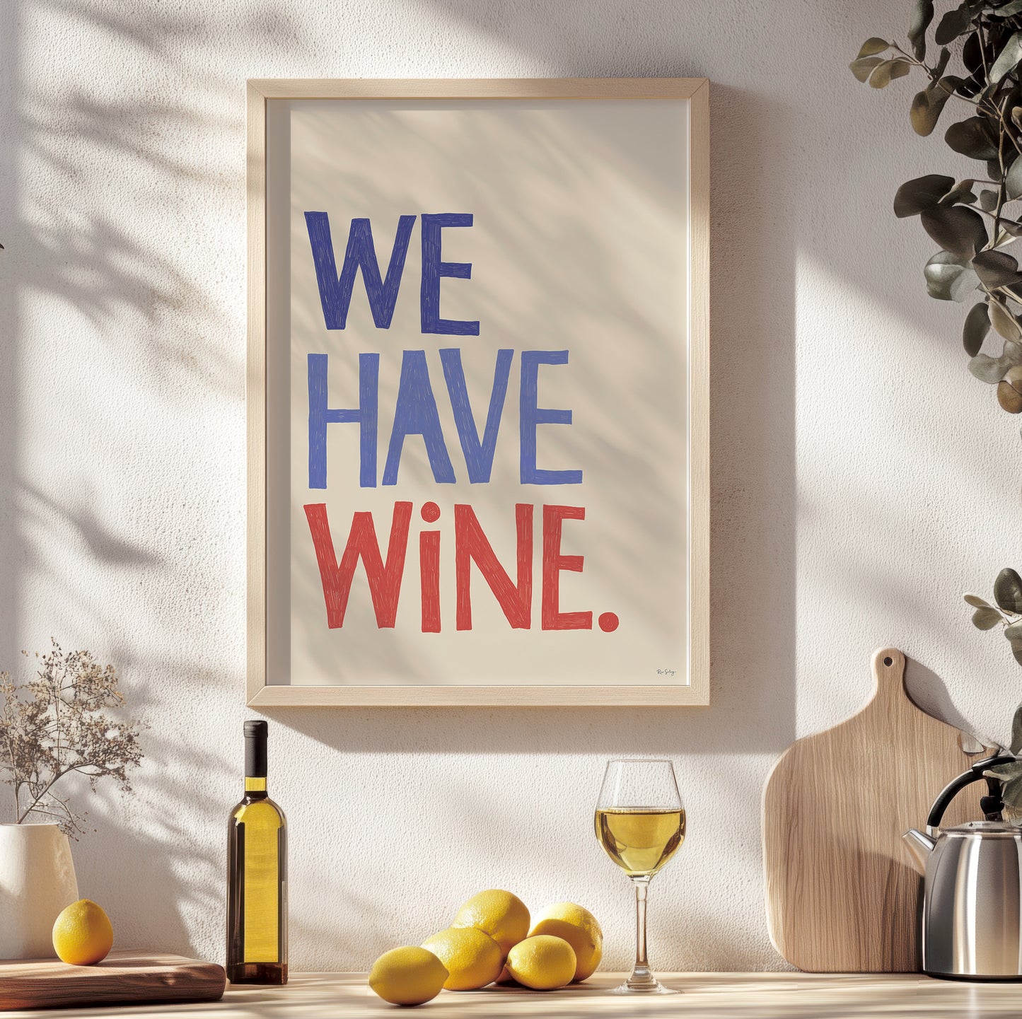 "We Have Wine" Typography Art Print