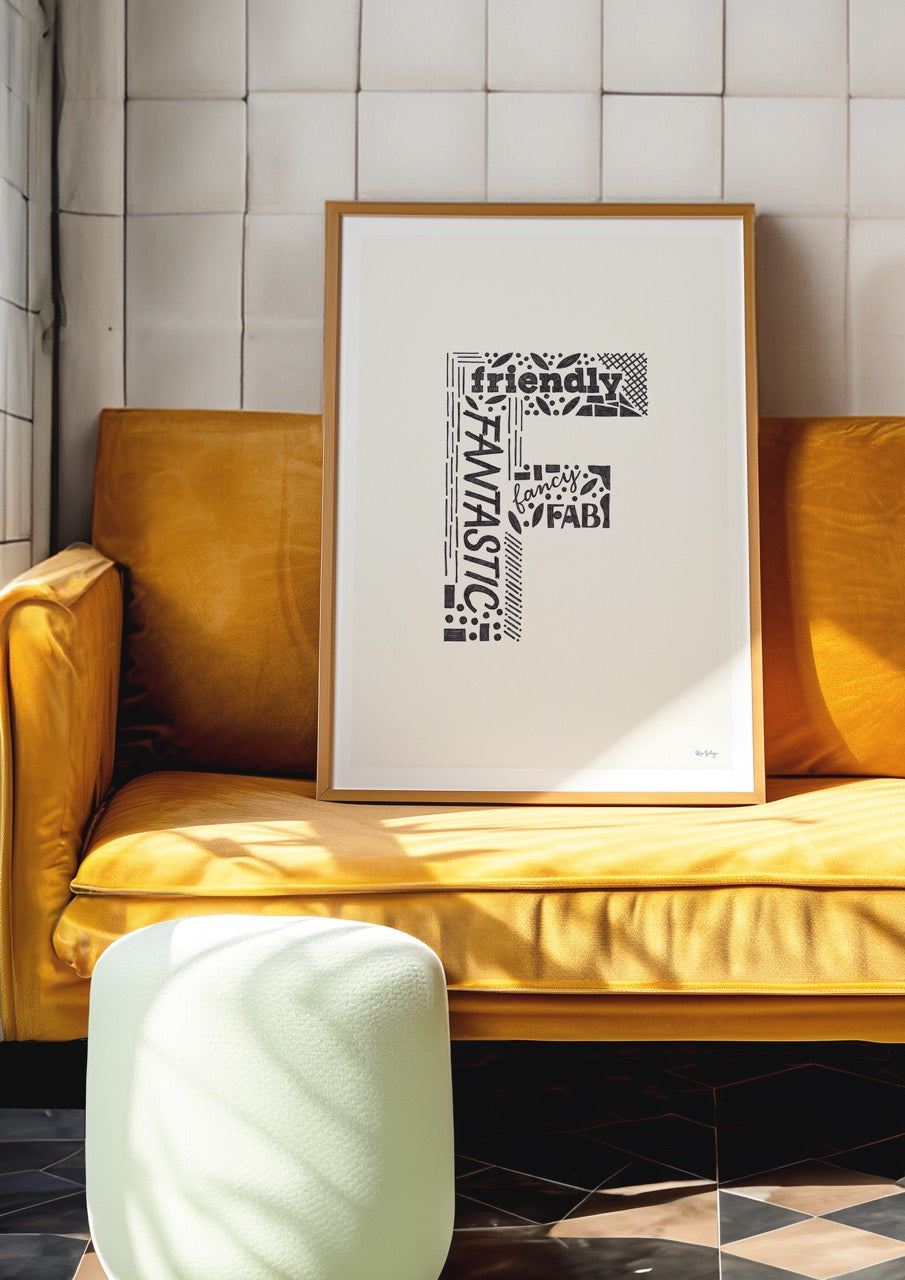 Letter "F" Art Print