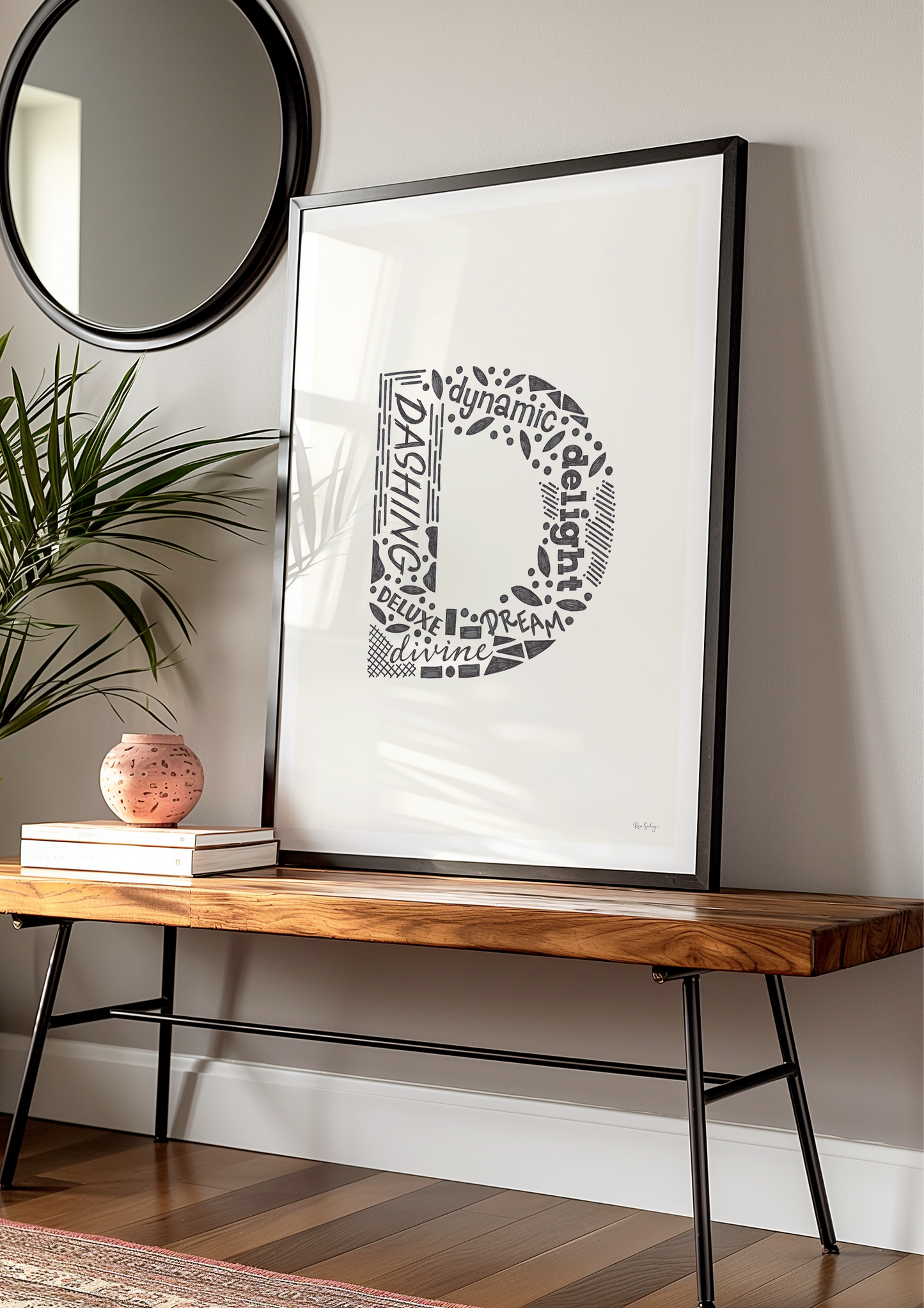 Letter "D" Art Print