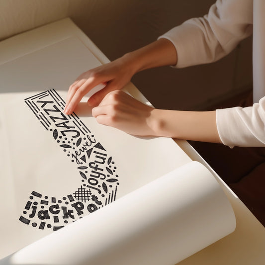 Letter J Initial Art Print – Typography Poster