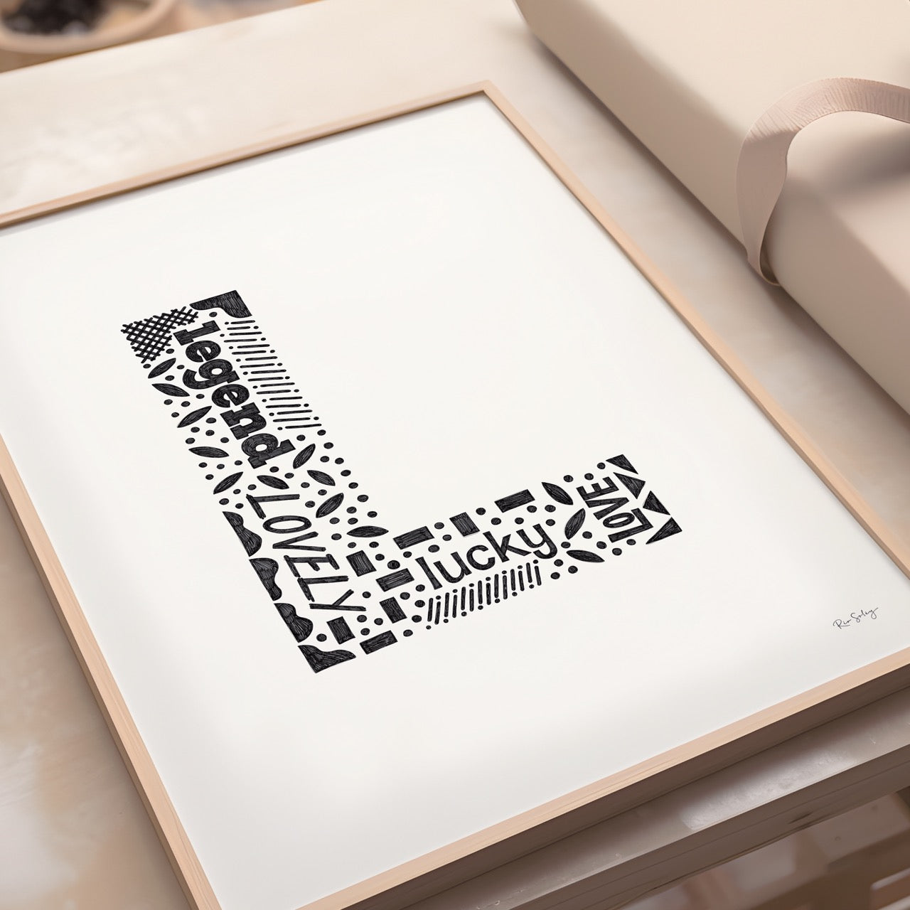 Letter "L" Art Print