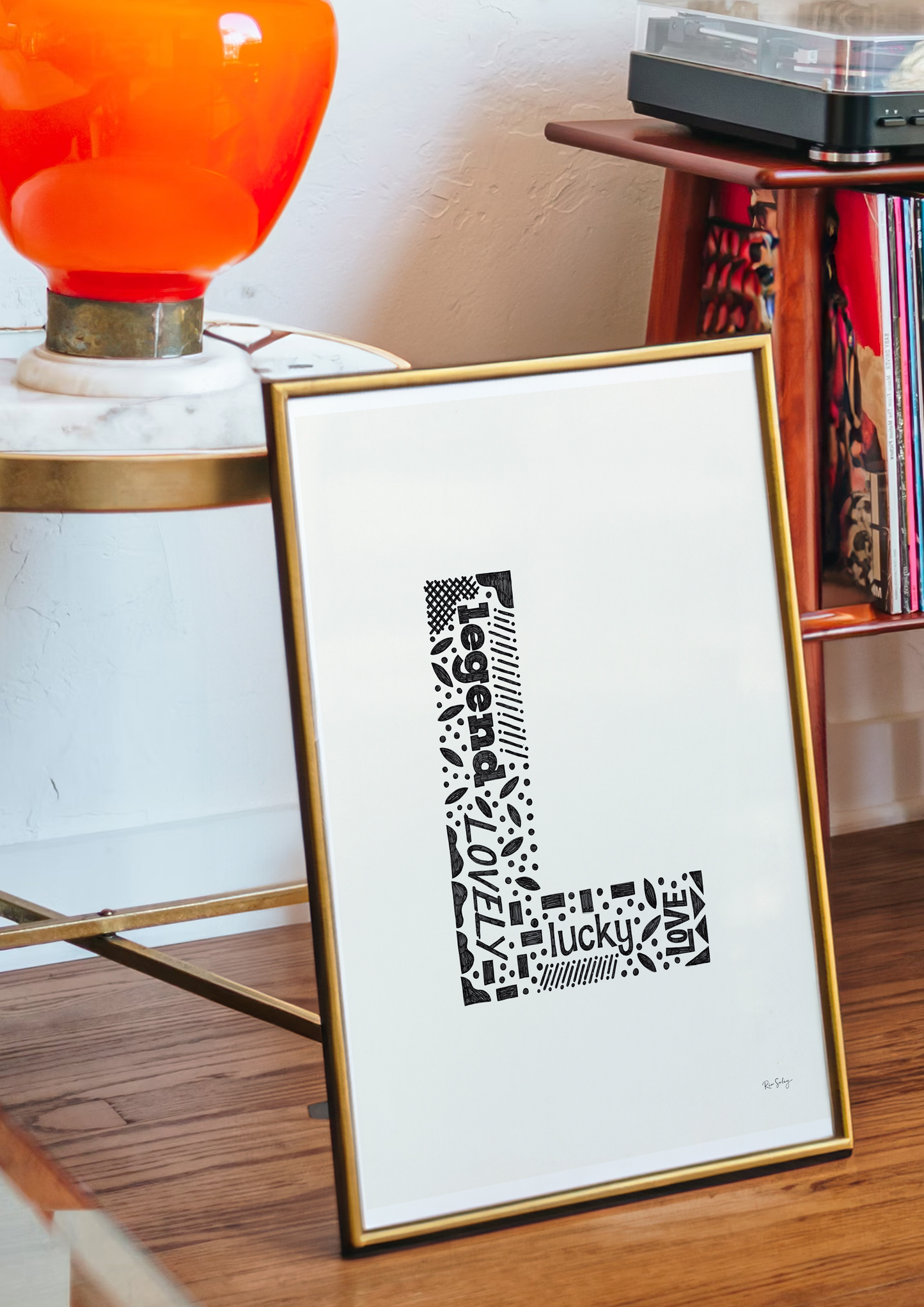 Letter "L" Art Print