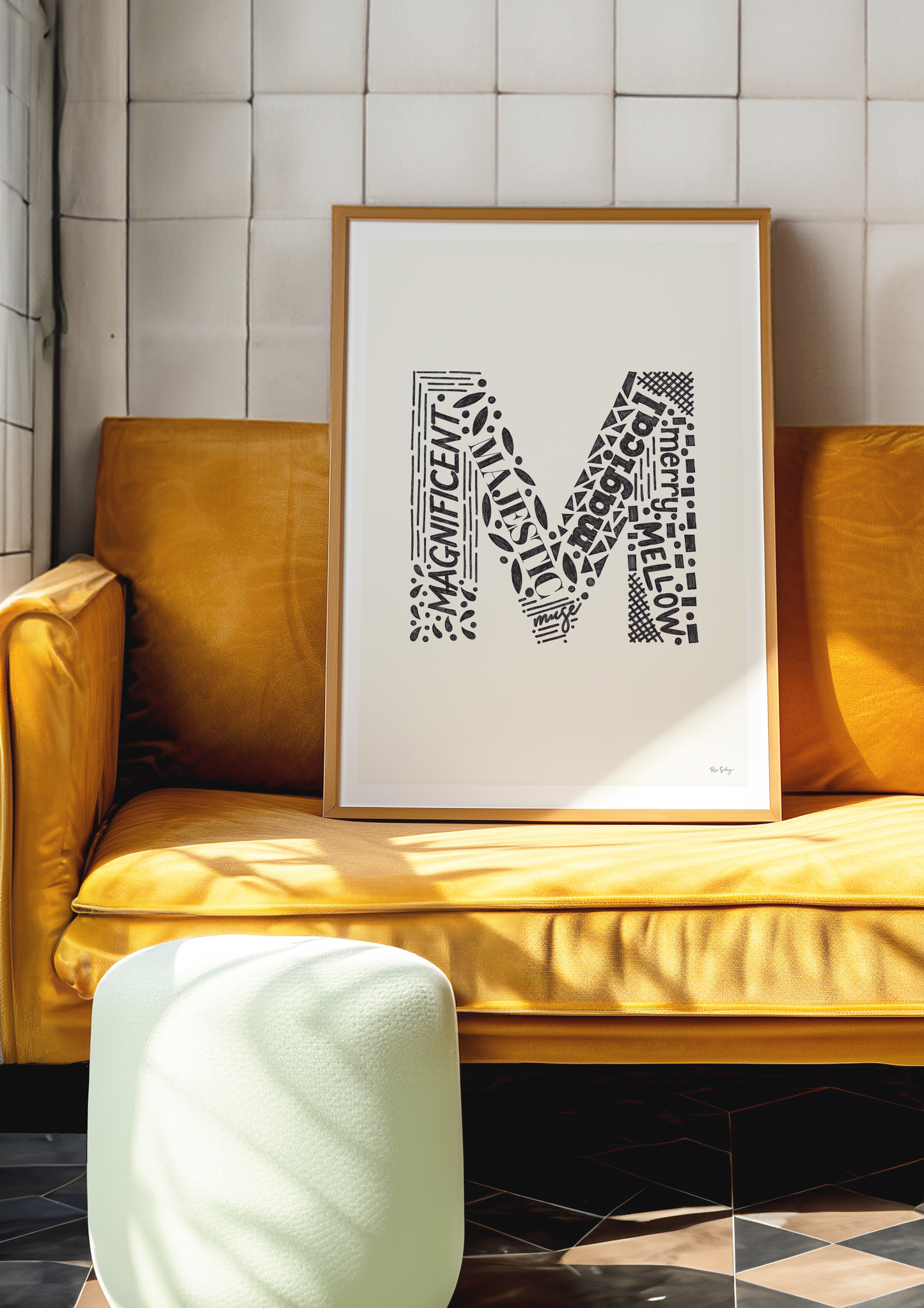 Letter "M" Art Print