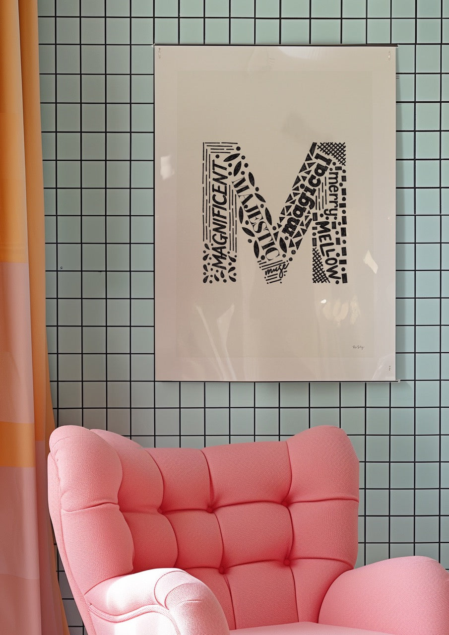 Letter "M" Art Print