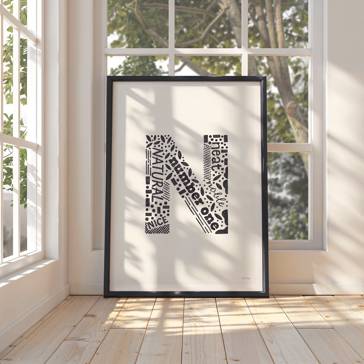 Letter "N" Art Print