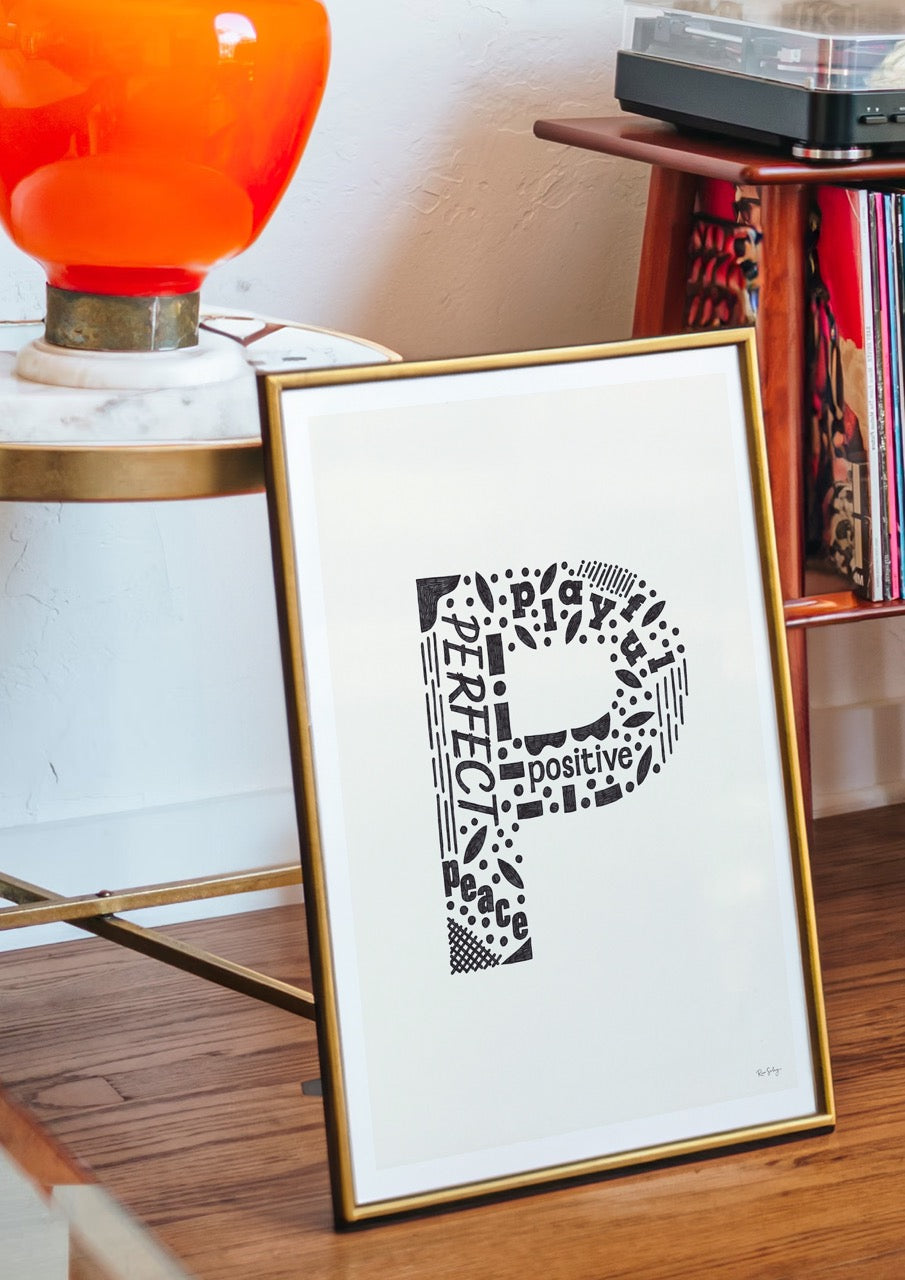 Letter "P" Art Print