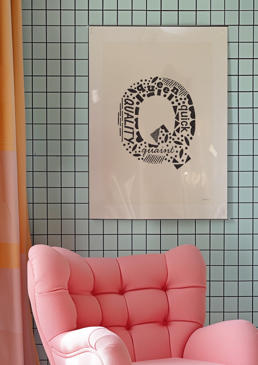 Letter "Q" Art Print