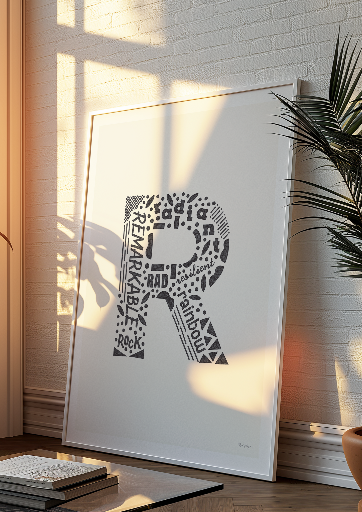 Letter "R" Art Print