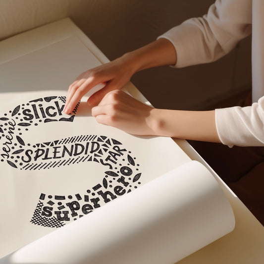 Letter S Initial Art Print – Typography Poster