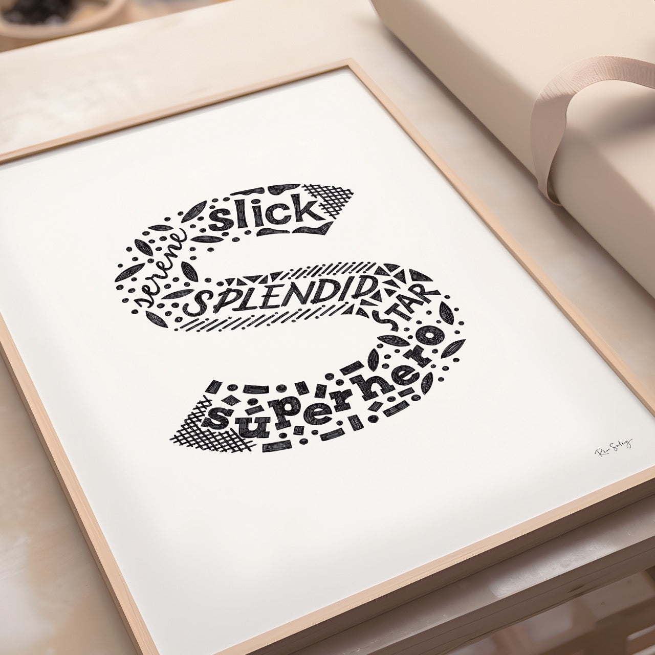 Letter "S" Art Print