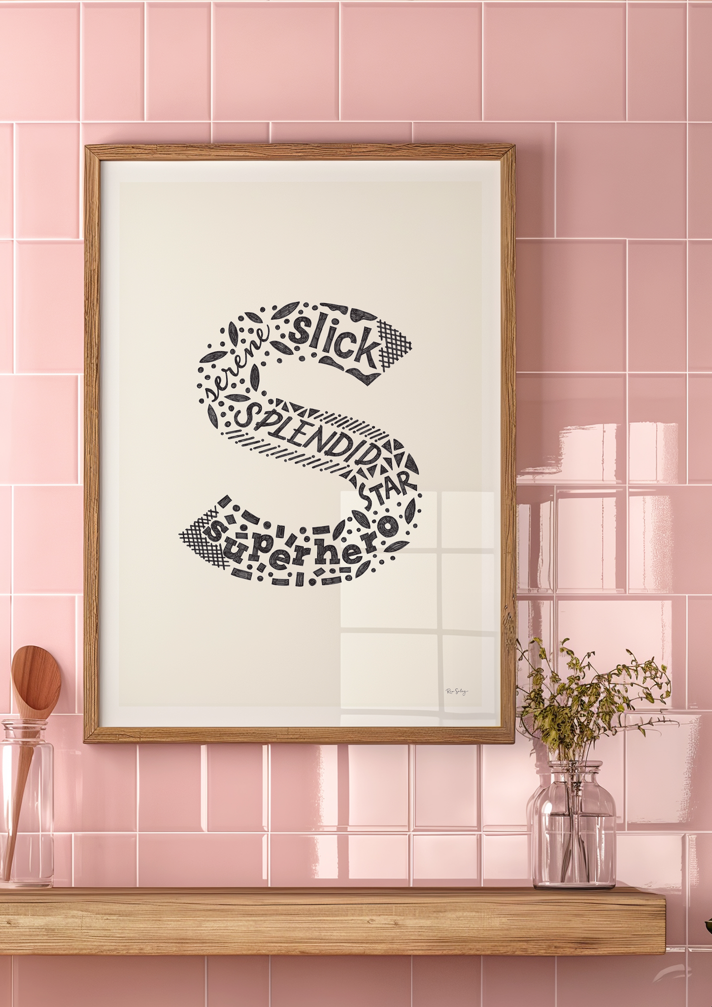 Letter "S" Art Print